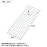 [オプション]TRUSCO スチール製メッシュラック用サイドネット 奥行387×高さ1100mm-2