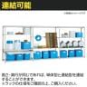 【本体】TRUSCO スチールラック M1.5型 オリコン保管 固定棚 収納ラック 日本製 幅1160×奥行595×高さ1800mm TSK-О40B透明×12個付き ネオグレー 単体-1