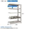 【追加/増設用】TRUSCO 一斗缶ラック スチールラック M3型中量棚 日本製 幅1200×奥行571×高さ1800mm 5段 連結 缶受け3個付き-4