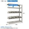 【追加/増設用】TRUSCO 一斗缶ラック スチールラック M3型中量棚 日本製 幅1500×奥行471×高さ1800mm 5段 連結 缶受け8個付き-4