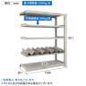 【追加/増設用】TRUSCO 一斗缶ラック スチールラック M3型中量棚 日本製 幅1500×奥行571×高さ1800mm 5段 連結 缶受け4個付き-4