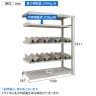 【追加/増設用】TRUSCO 一斗缶ラック スチールラック M3型中量棚 日本製 幅1500×奥行571×高さ1800mm 5段 連結 缶受け8個付き-4