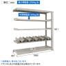 【追加/増設用】TRUSCO 一斗缶ラック スチールラック M3型中量棚 日本製 幅1800×奥行471×高さ1800mm 5段 連結 缶受け5個付き-4