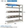 【追加/増設用】TRUSCO 一斗缶ラック スチールラック M3型中量棚 日本製 幅1800×奥行571×高さ1800mm 5段 連結 缶受け10個付き-4