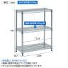 TRUSCO ステンレス製メッシュラック 幅1200×奥行300×高さ745mm 3段-7
