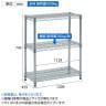 TRUSCO ステンレス製メッシュラック 幅1200×奥行450×高さ745mm 3段-7