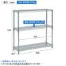 TRUSCO ステンレス製メッシュラック 幅900×奥行300×高さ900mm 3段-7