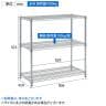 TRUSCO ステンレス製メッシュラック 幅900×奥行450×高さ900mm 3段-7