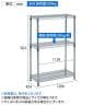TRUSCO ステンレス製メッシュラック 幅1200×奥行450×高さ900mm 3段-7