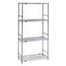 TRUSCO ステンレス製メッシュラック 幅900×奥行300×高さ1500mm 4段 サイドバー付き-19