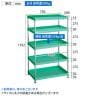 【抗菌加工】TRUSCO スチールラック フェニックスワゴンラック型 日本製 幅750×奥行500×高さ1392mm 5段【SIAA】-5