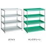【抗菌加工】TRUSCO スチールラック フェニックスワゴンラック型 日本製 幅900×奥行600×高さ1092mm 4段【SIAA】-1