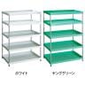 【抗菌加工】TRUSCO スチールラック フェニックスワゴンラック型 日本製 幅900×奥行600×高さ1392mm 5段【SIAA】-1