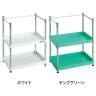 【抗菌加工】TRUSCO スチールラック フェニックスワゴンラック型 日本製 幅600×奥行400×高さ772mm 3方枠付き【SIAA】-1
