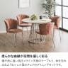 4人用 ダイニングテーブルセット 5点 木目調 円形テーブル ダイニング 丸テーブル カフェテーブル セット 北欧モダン ナチュラル グレー グリーン ピンク イエロー (幅1000mm 丸テーブル×1 チェア×4) ラウンジ ロビー 休憩スペース サロン-9