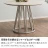 幅1000mm 円形 ダイニングテーブル 丸 テーブル ラウンドテーブル 4人用 食卓 カフェテーブル モダン おしゃれ 北欧 ナチュラル ホワイト 白 木目調 モダン-10