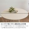 幅1000mm 円形 ダイニングテーブル 丸 テーブル ラウンドテーブル 4人用 食卓 カフェテーブル モダン おしゃれ 北欧 ナチュラル ホワイト 白 木目調 モダン-7