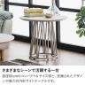 幅600mm サイドテーブル 丸テーブル 円形 テーブル ナイトテーブル ミニテーブル おしゃれ 北欧 ナチュラル ホワイト 白 木目調 モダン-5