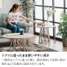 幅600mm サイドテーブル 丸テーブル 円形 テーブル ナイトテーブル ミニテーブル おしゃれ 北欧 ナチュラル ホワイト 白 木目調 モダン-8