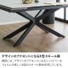 【設置無料】幅1600mm 幅1900mm 幅2200mm 伸長式ダイニングテーブル セラミック 伸縮 テーブル 4人用 6人用 大理石調 耐熱 天板拡張 シンプル モダン テーブル 食卓 オシャレ ホワイト グレー ブラック-12