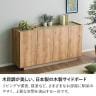幅1500mm 木製 サイドボード 日本製 キャビネット 配線穴 リビングボード おしゃれ チェスト 収納棚 可動棚 リビング 収納 国産 北欧 ナチュラル-5