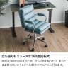 オフィスチェア 回転式 布張り 肘付き 椅子 昇降式 キャスター付き 高さ調節可能 ロッキング パソコンチェア PCチェア ワークチェア 会議室 ブラウン ブルー-12