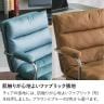 オフィスチェア 回転式 布張り 肘付き 椅子 昇降式 キャスター付き 高さ調節可能 ロッキング パソコンチェア PCチェア ワークチェア 会議室 ブラウン ブルー-9
