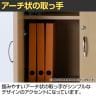[オプション]バリュテック・インターナショナル 木製シェルフ3段用扉 幅296×奥行20×高さ1050mm-11