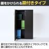 バリュテック・インターナショナル 木製シェルフ3段扉付きタイプ 組み立て式 幅600×奥行341×高さ1070mm-5