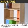 バリュテック・インターナショナル 木製シェルフ3段D350 3段扉付きタイプ 組み立て式 幅600×奥行396×高さ1070mm-6
