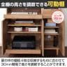 バリュテック・インターナショナル 北欧風キャビネットシリーズ PC90タイプ 完成品 幅900×奥行430×高さ840mm-9
