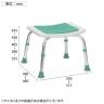 ウェルファン シャワーチェア 楽湯STS 背無し ライトグリーン 高齢者 介護用品 福祉用具 お風呂 椅子 腰掛け椅子 浴槽椅子-1