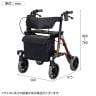 ウェルファン 歩行車 トライリンク ブラウン 高齢者 介護用品 福祉用具 シルバーカー 歩行器 手押し車 歩行補助-1