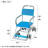ウェルファン シャワーキャリー シャワーラク 4輪自在 穴なしシート 高齢者 介護用品 福祉用具 病院 デイサービス 施設 入浴用車いす 訪問入浴 入浴介助-1