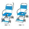ウェルファン シャワーキャリー シャワーラク 4輪自在 U型シート・O型シート 高齢者 介護用品 福祉用具 病院 デイサービス 施設 入浴用車いす 訪問入浴 入浴介助-1