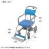 ウェルファン シャワーキャリー 楽チル 穴なしシート 高齢者 介護用品 福祉用具 病院 デイサービス 施設 入浴用車いす 訪問入浴 入浴介助-1