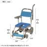ウェルファン シャワーキャリー シャワーラク SAL U型シート・O型シート 高齢者 介護用品 福祉用具 病院 デイサービス 施設 入浴用車いす 訪問入浴 入浴介助-2