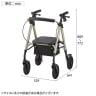 ウェルファン 歩行車 アルコーステラ 高齢者 介護用品 福祉用具 シルバーカー 歩行器 手押し車 歩行補助-1