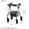 ウェルファン 歩行車 アルコーステラ トレイ付き 高齢者 介護用品 福祉用具 シルバーカー 歩行器 手押し車 歩行補助-1