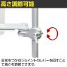 MODERNSOLID モダンソリッド モニターアーム 水平多関節アーム エルゴノミクス 高耐久 クランプ固定 モニター1画面モデル VESAマウント脱着タイプ LA-51SC-2Q-4