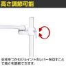 MODERNSOLID モダンソリッド モニターアーム 水平多関節アーム エルゴノミクス 高耐久 クランプ固定 モニター1画面モデル VESAマウント脱着タイプ LA-51SC-5Q-WH-5
