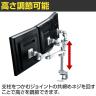 MODERNSOLID モダンソリッド モニターアーム 水平多関節アーム エルゴノミクス 高耐久 クランプ固定 モニター3画面モデル LA-516-1-3