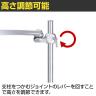 MODERNSOLID モダンソリッド モニターアーム 水平多関節アーム エルゴノミクス 高耐久 グロメット固定 モニター1画面モデル VESAマウント脱着タイプ LA-52SC-5Q-4