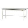 山金工業 軽量作業台 高さ調整 耐荷重150kg RoHS2指令対応塩ビシート天板 ワークテーブル 150シリーズ 幅1800×奥行750×高さ600～900mm SURA-1875-GYW-19
