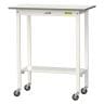 山金工業 軽量作業台 キャスター付き 半面棚付き 低圧メラミン天板 ワークテーブル 150シリーズ 幅900×奥行450×高さ1035mm 移動式 SUPHC-945T-WW-19