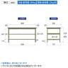 山金工業 中量作業台 中間棚付き 耐荷重500kg メラミン天板 ワークテーブル500シリーズ 幅1800×奥行900×高さ900mm SJMH-1890S2-7