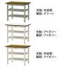 山金工業 中量作業台 中間棚付き 全面棚付き 耐荷重500kg メラミン天板 ワークテーブル500シリーズ 幅900×奥行600×高さ740mm SJM-960TTS2-1