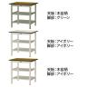 山金工業 中量作業台 中間棚付き 全面棚付き 耐荷重500kg メラミン天板 ワークテーブル500シリーズ 幅900×奥行750×高さ900mm SJMH-975TTS2-1