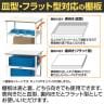 山金工業 天板付きワゴン 150ワゴン キャスター付き 棚板2段 低圧メラミン天板 ワークテーブル 150シリーズ 軽量作業台 幅600×奥行450×高さ825mm HTCM-6045W-6