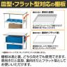 山金工業 天板付きワゴン 150ワゴン キャスター付き 棚板3段 低圧メラミン天板 ワークテーブル 150シリーズ 軽量作業台 幅750×奥行600×高さ950mm HTCH-7560T3W-6